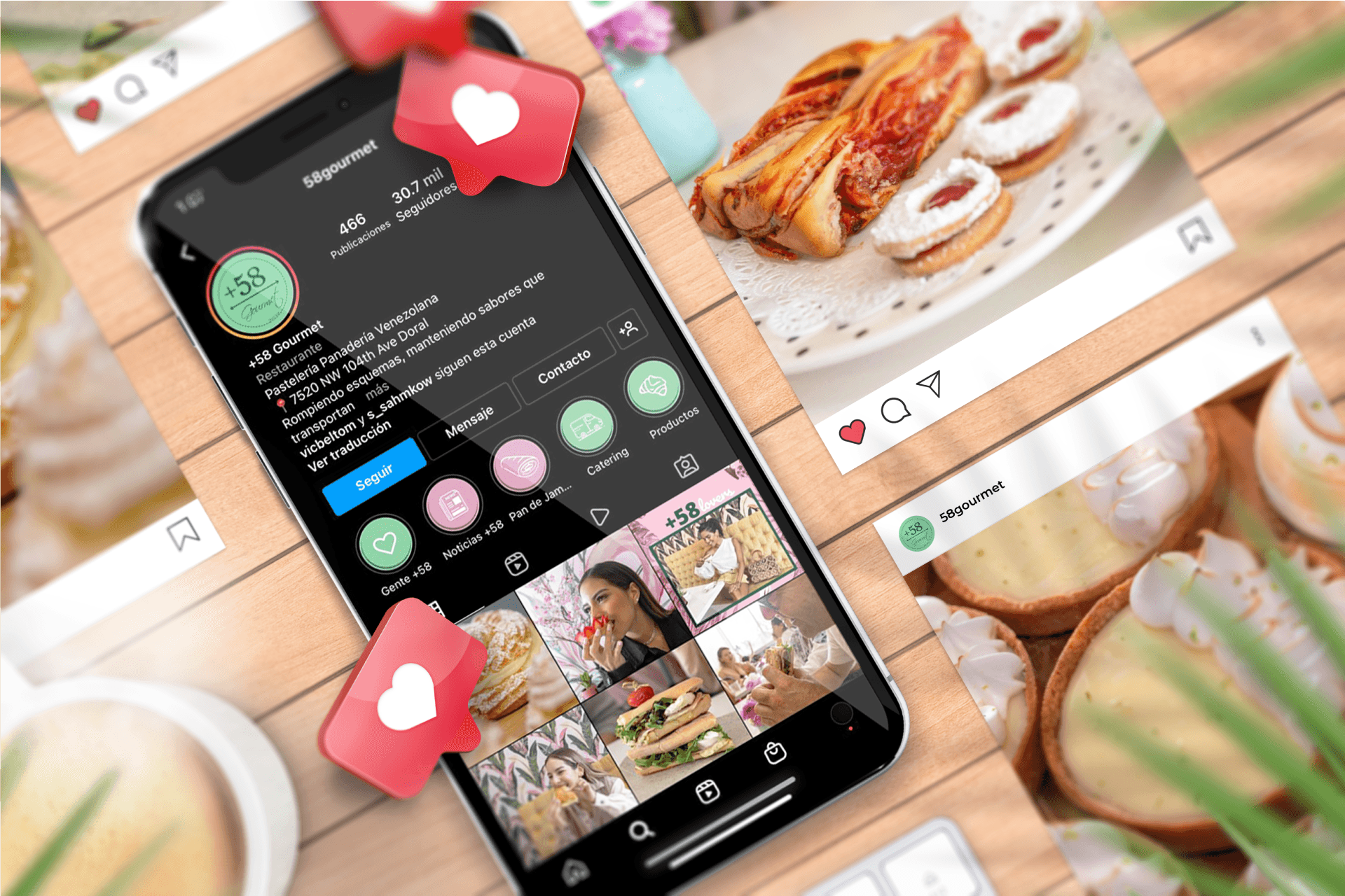 An instagram banner